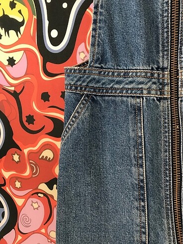s Beden lacivert Renk Stradivarius denim salopet