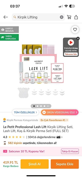Beden Lifting set