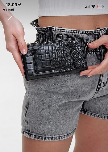 Beden Ecrou Siyah Clutch Cüzdan