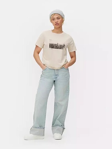xxl Beden ten rengi Renk Primark Krem Tshirt