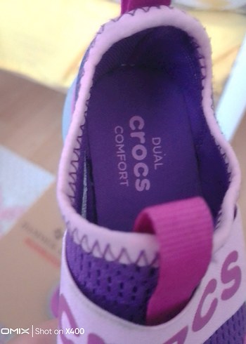 Crocs Mor Velcro Kız Çocuk Spor Ayakkabı