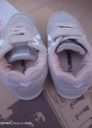 25 Beden Bej Kız Çocuk Sneakers Velcro Bağcıklı
