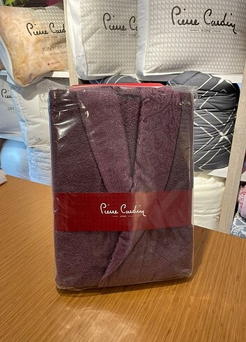 m Beden bordo Renk PIERRE CARDIN BAMBU BORNOZ