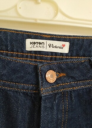 27 Beden lacivert Renk Koton Victoria jeans