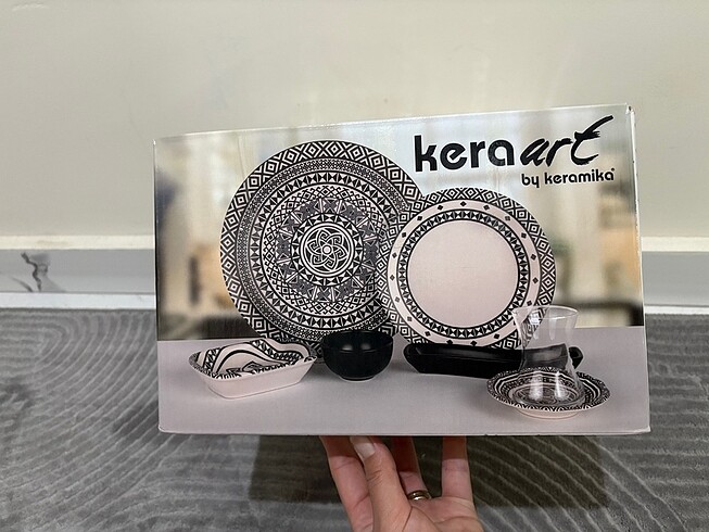 Diğer Kera art kahvaltı takımı 4 kişilik