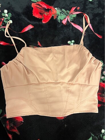 zara saten top