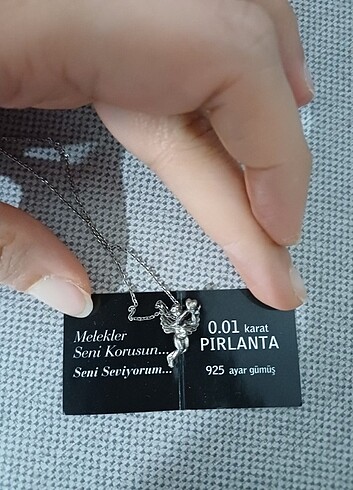 Pandora Atasay Pırlanta Taşlı Melek Kolye