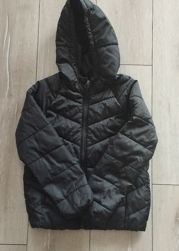 Zara Siyah Kapüşonlu  Mont - Görsel 3