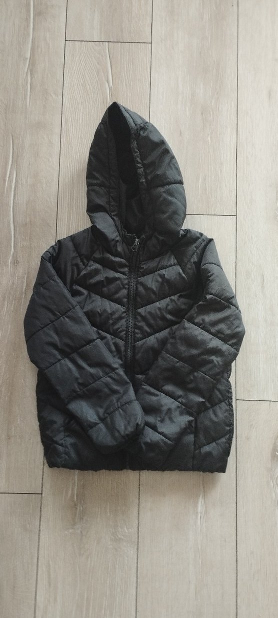 Zara Siyah Kapüşonlu  Mont - Görsel 3