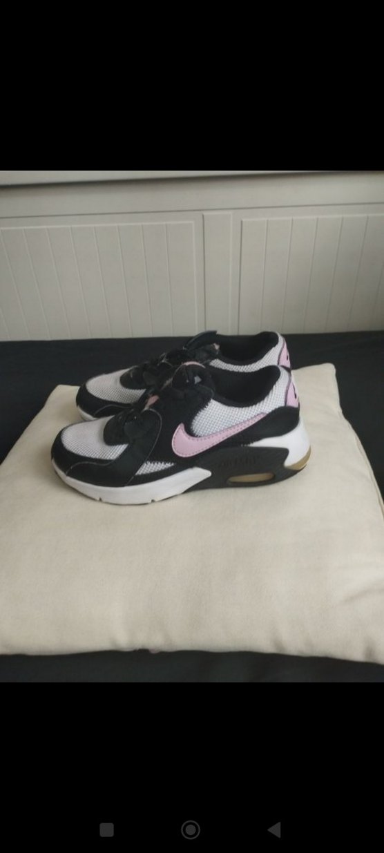 Pembe Siyah Bağcıklı nike Spor Ayakkabı - Görsel 4