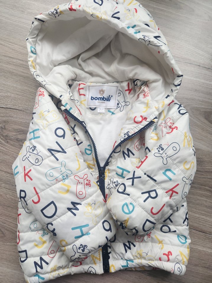 Kapüşonlu Baskılı Erkek Çocuk Mont - Görsel 4