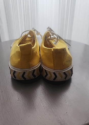 Sarı Bağcıklı cocuk Spor Ayakkabı - Görsel 3