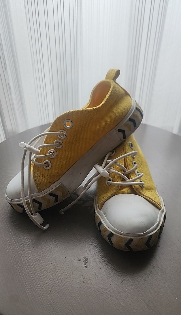 Sarı Bağcıklı cocuk Spor Ayakkabı - Görsel 2