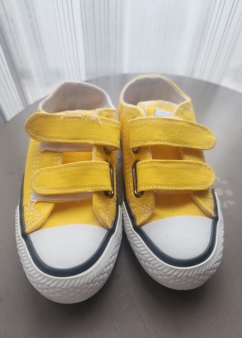 Kız Çocuk Sarı Cırt Cırtlı Spor Ayakkabı - Görsel 2