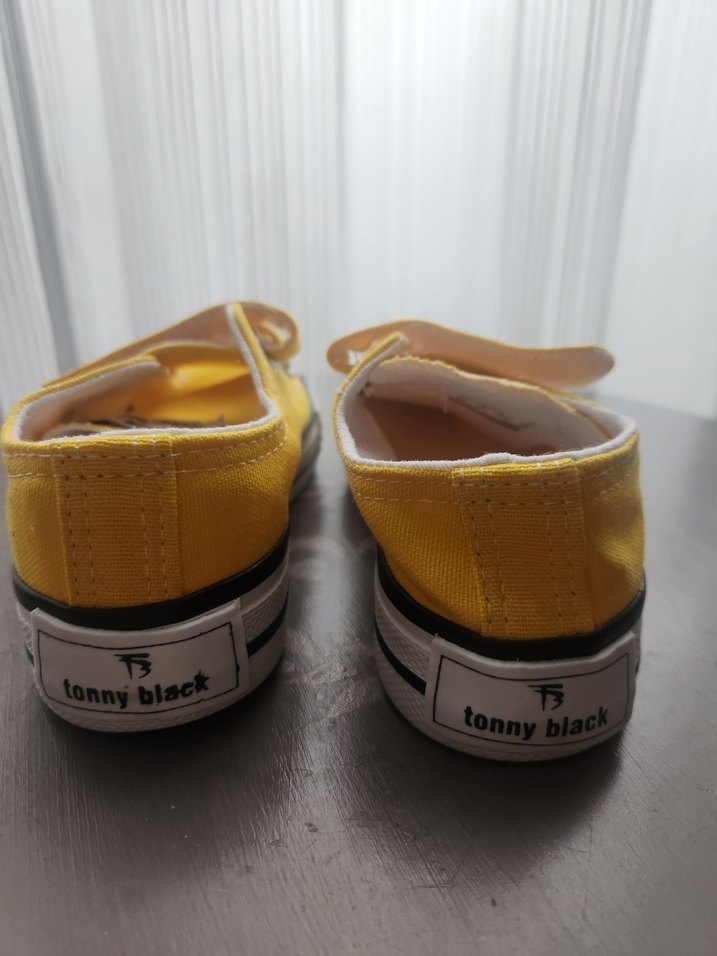 Kız Çocuk Sarı Cırt Cırtlı Spor Ayakkabı - Görsel 5