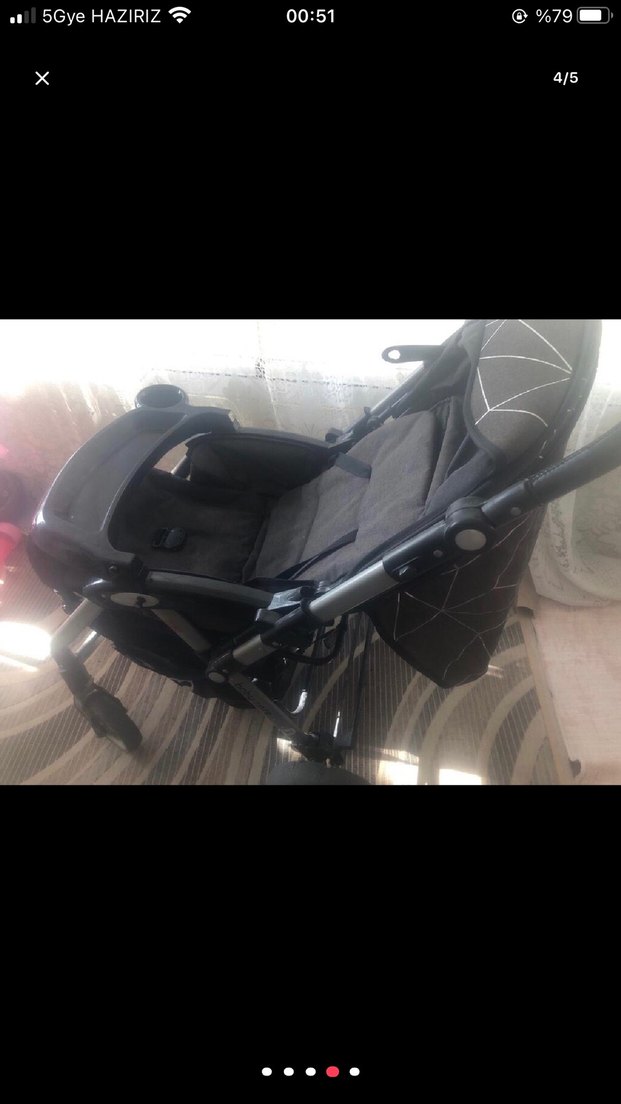 Siyah Bebek Arabası - Görsel 3