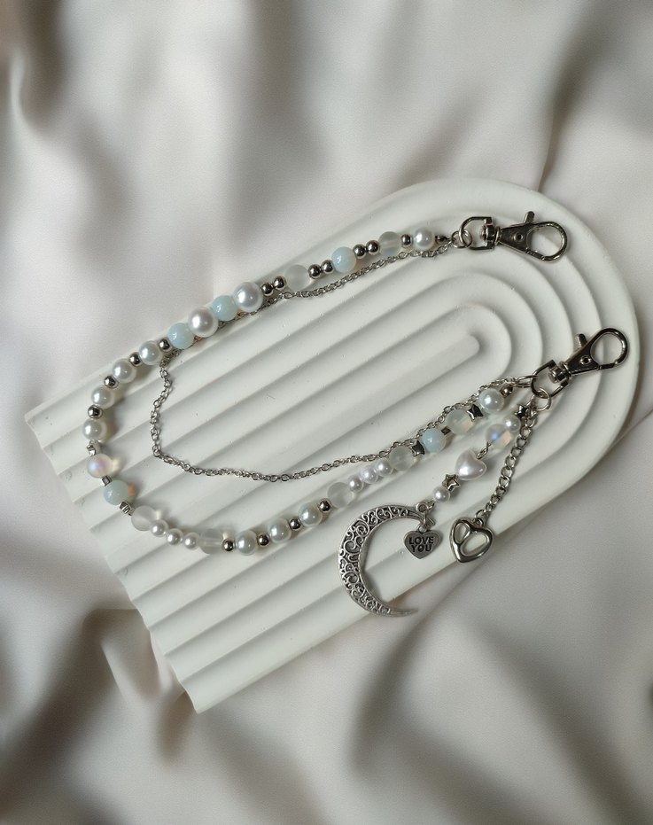 Zincir Detaylı Boncuklu Pantolon Kemer Aksesuarı - Görsel 2