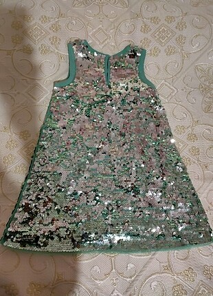 6 Yaş Beden H&M payetli abiye elbise 6yaş 116 cm