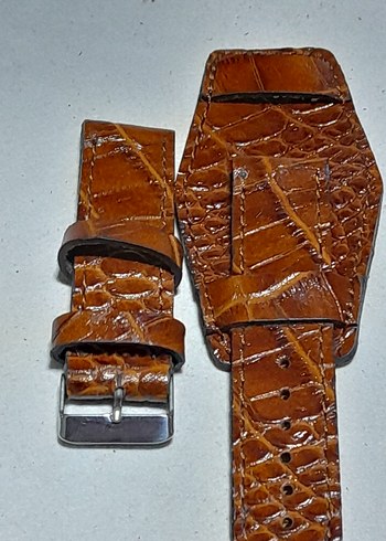 22 Kahverengi Vintage Erkek Saat Kayışı - Görsel 7