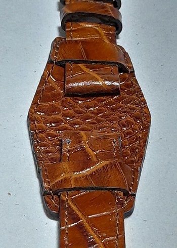 22 Kahverengi Vintage Erkek Saat Kayışı - Görsel 2