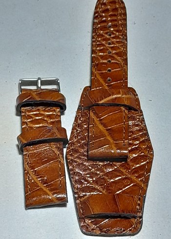 22 Kahverengi Vintage Erkek Saat Kayışı - Görsel 6