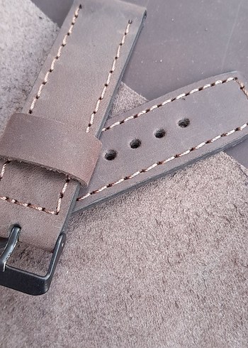 Koyu Kahverengi  Erkek Saat Kayışı fossil  4656 model  uyumludur - Görsel 5