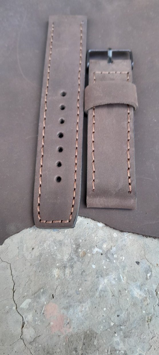 Koyu Kahverengi  Erkek Saat Kayışı fossil  4656 model  uyumludur - Görsel 2