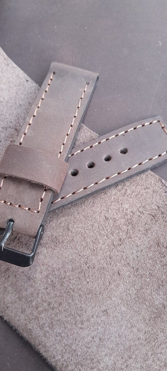 Koyu Kahverengi  Erkek Saat Kayışı fossil  4656 model  uyumludur - Görsel 5