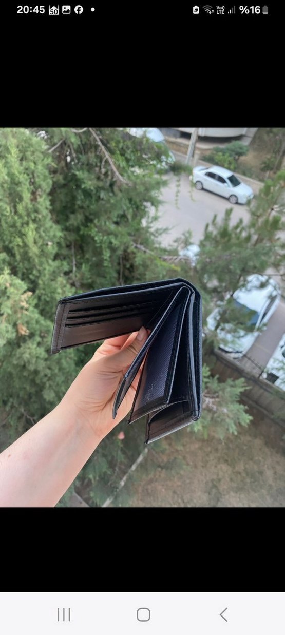 Siyah Minimalist Erkek Cüzdanı - Görsel 2