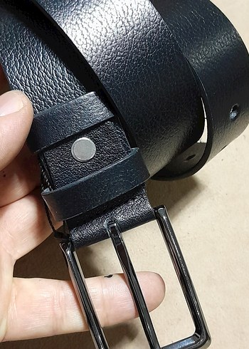 Diğer Siyah Erkek Deri Kemer 3.5 cm