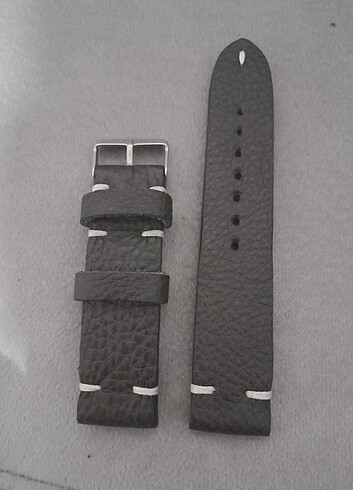22 mm siyah  özel üretim saat kordonu  - Görsel 2