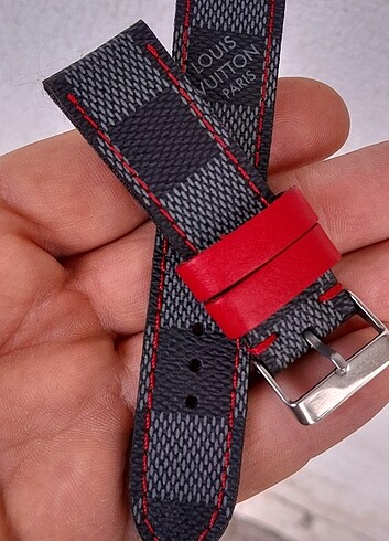  Beden gri Renk Louis Vuitton gri saat kordonu 