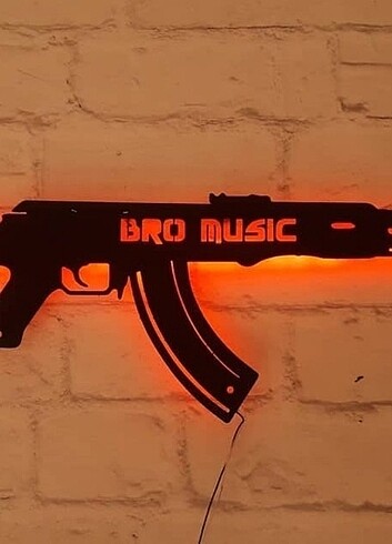 Ak47 ışıklı tablo