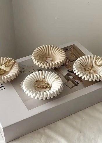 Beyaz Mini Takı Tabağı - Görsel 2