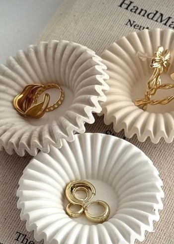 Beyaz Mini Takı Tabağı - Görsel 4