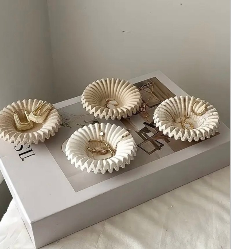 Beyaz Mini Takı Tabağı - Görsel 2