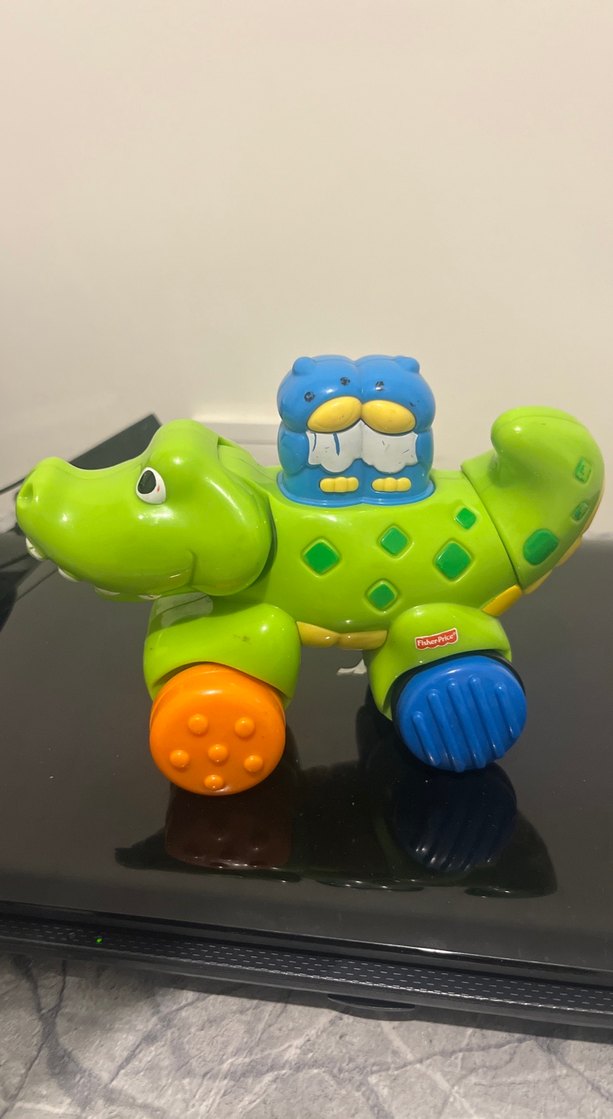 Renkli Tekerlekli Timsah Oyuncak - Görsel 3