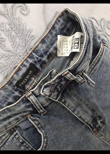 Gri Midi Boy Yırtık Detaylı Kadın Denim Jean - Görsel 3