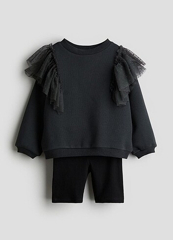 H&M 8-10 Yaş Sweatshirt Set 