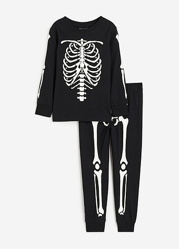 H&M 2-4 Yaş Baskılı Pijama Takımı 