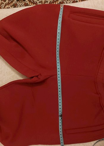 Fermuarlı Kırmızı Hamile Eşofman Altı - Görsel 3