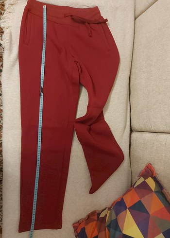 Fermuarlı Kırmızı Hamile Eşofman Altı - Görsel 4