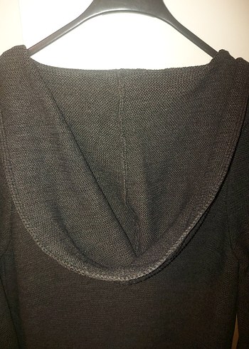 Düğmeli Gri Kadın Hırka - Görsel 11