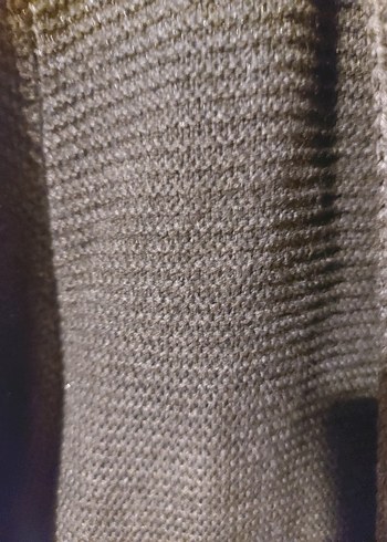 Düğmeli Gri Kadın Hırka - Görsel 6