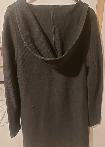 Düğmeli Gri Kadın Hırka - Görsel 5