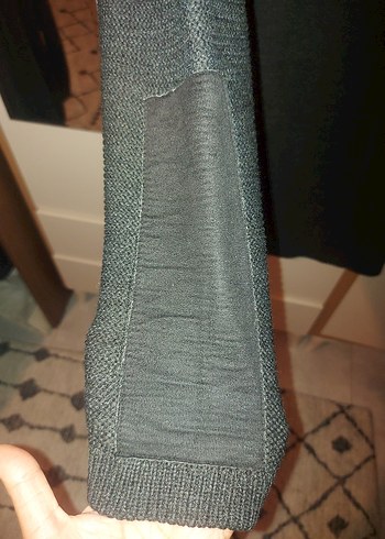 Düğmeli Gri Kadın Hırka - Görsel 10