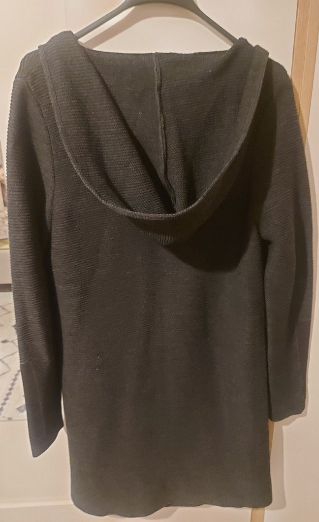 Düğmeli Gri Kadın Hırka - Görsel 5