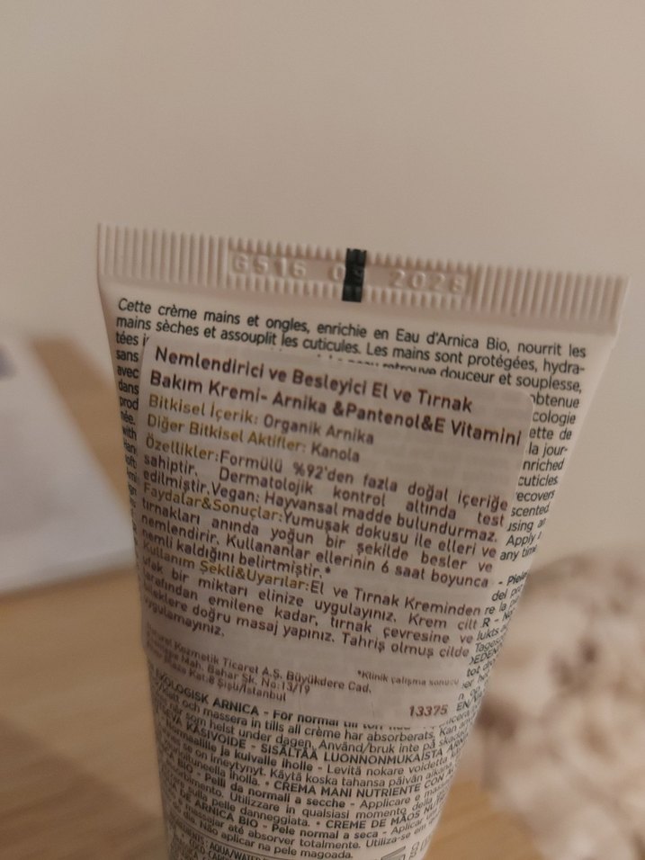 Yves Rocher Organik Arnika Suyu El Kremi - Görsel 3