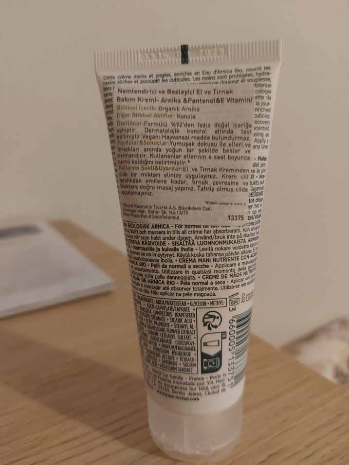 Yves Rocher Organik Arnika Suyu El Kremi - Görsel 2