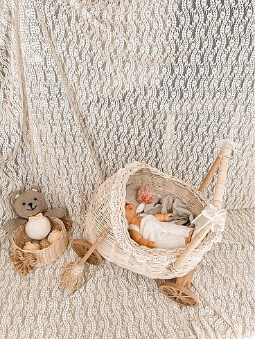 0 - 13 kg Beden Rattan Bebek Arabası